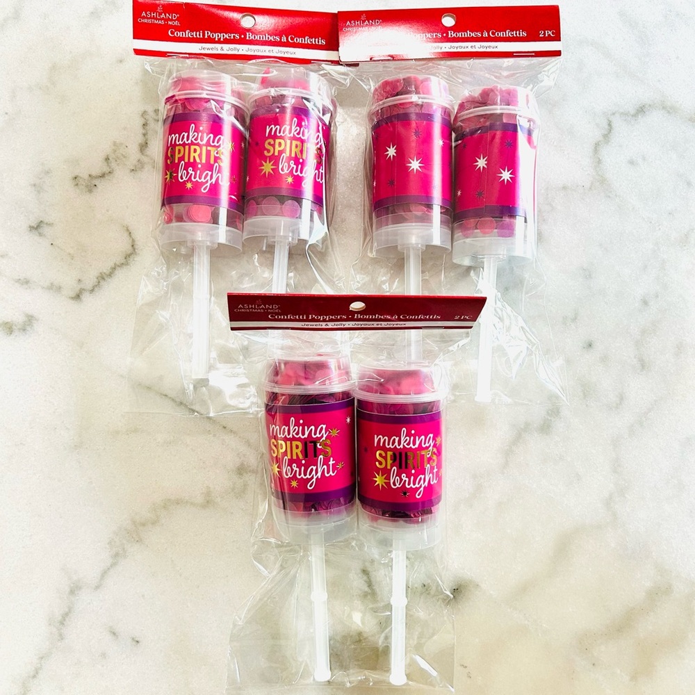 Confetti Poppers Making SpiritsBright-6 count Fun Party Poppers Festive Colorful
